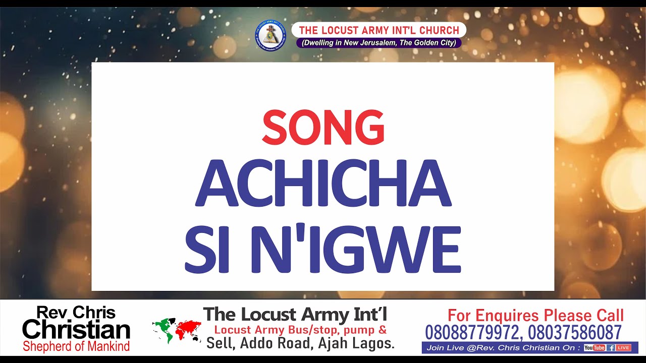 ACHỊCHA SI N’IGWE